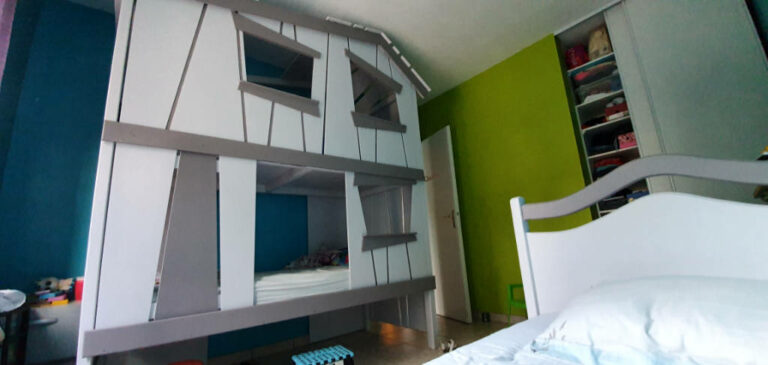 lit cabane mobilier sur mesure story bois