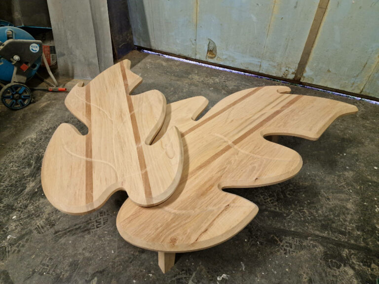 table feuille de chene mobilier sur mesure story bois